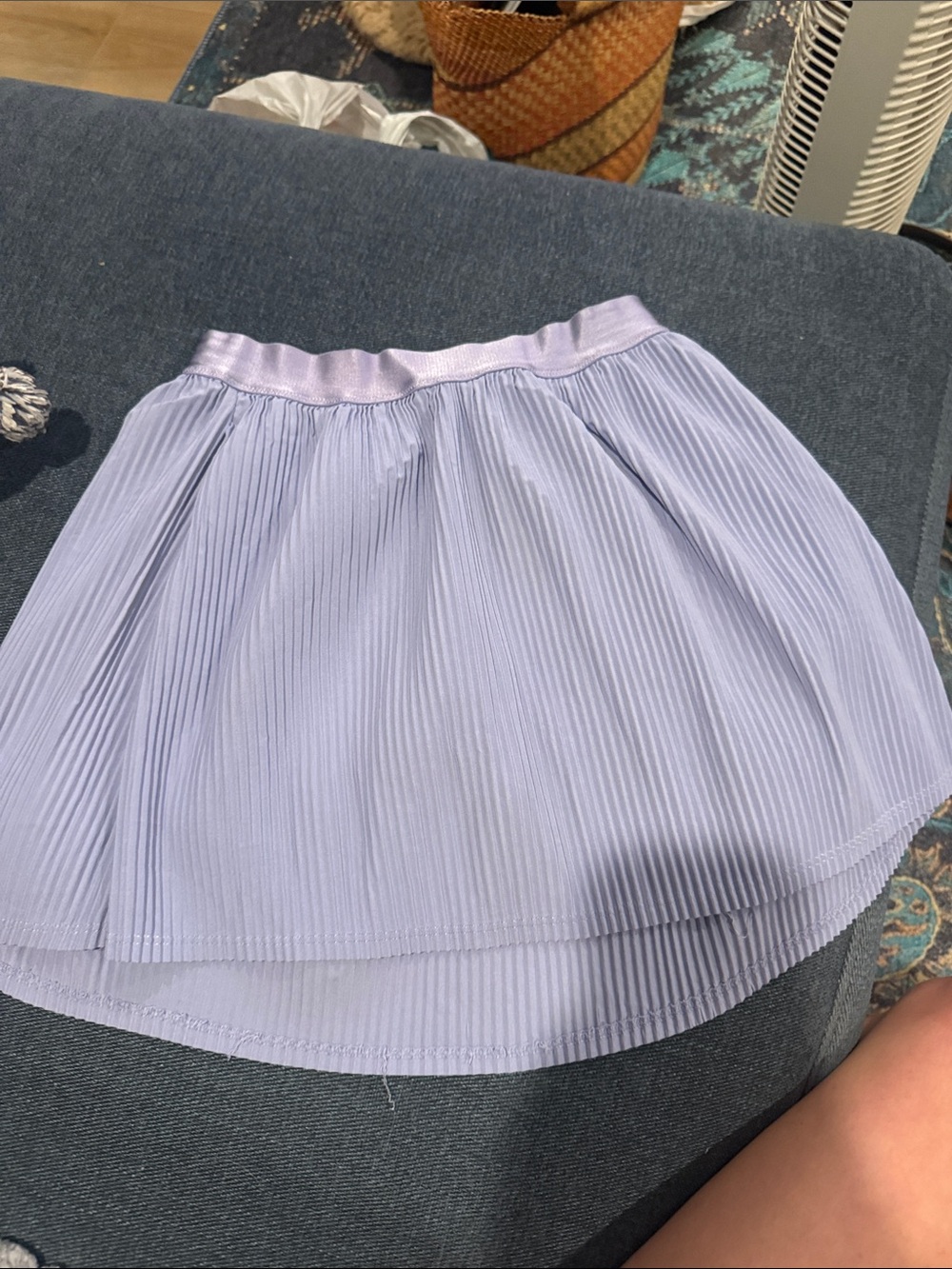 Light Lavender Pleated tennis “Skirt”/skort  - Girls L (10/12)